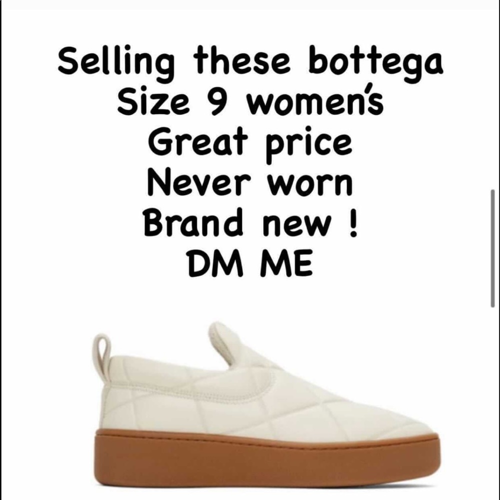Bottega slip on leather sneakers.
